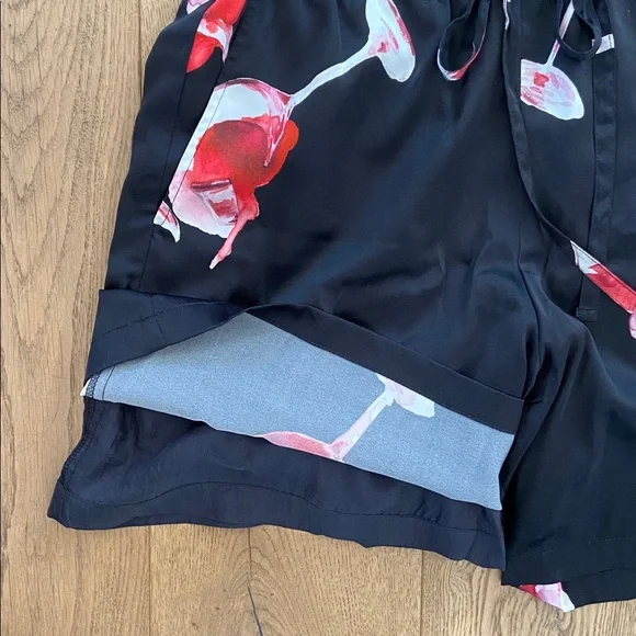 NAHMIAS Fine Wine Silk Shorts